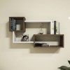 Wall Shelf Afro - White, Walnut White
Walnut