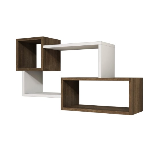 Wall Shelf Afro - White, Walnut White
Walnut Wall Shelf Afro - White, Walnut White
Walnut