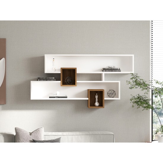 Wall Shelf Karen - Walnut, White Walnut
White Wall Shelf Karen - Walnut, White Walnut
White