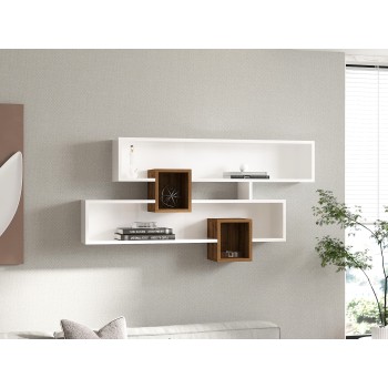 Wall Shelf Karen - Walnut, White Walnut
White
