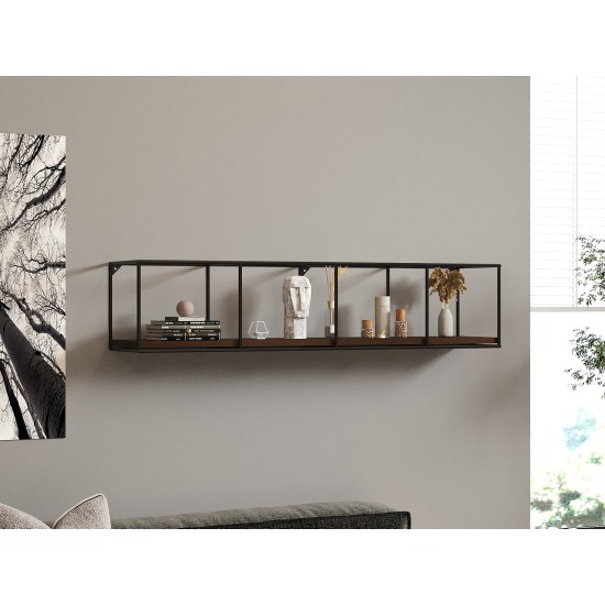 Wall Shelf Miray Walnut
Black Wall Shelf Miray Walnut
Black