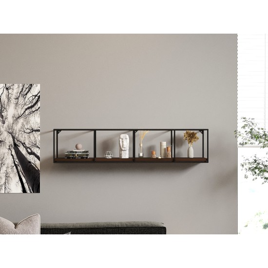 Wall Shelf Miray Walnut
Black Wall Shelf Miray Walnut
Black