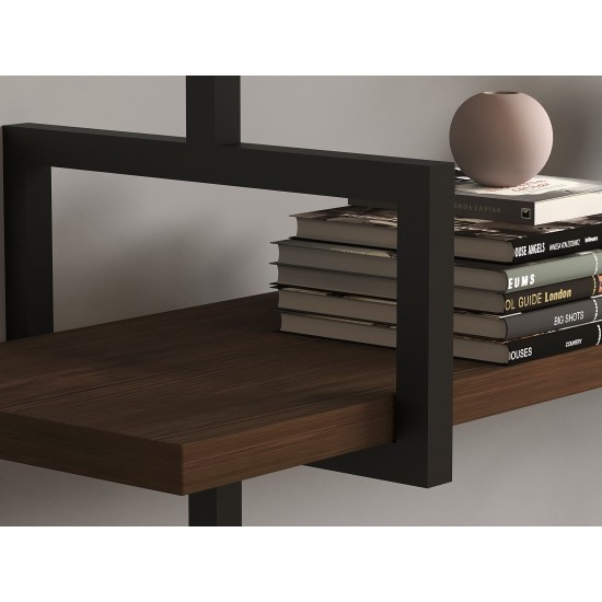 Wall Shelf Uras - Walnut Walnut Hanah Home Wall Shelf Uras - Walnut Walnut