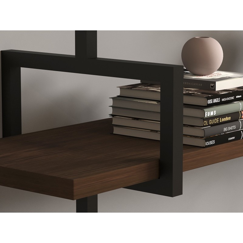 Hanah Home Wall Shelf Uras - Walnut Walnut