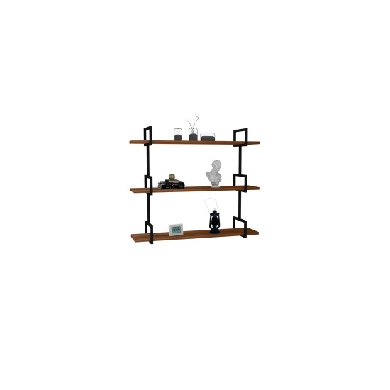 Wall Shelf Uras - Walnut Walnut Hanah Home Wall Shelf Uras - Walnut Walnut