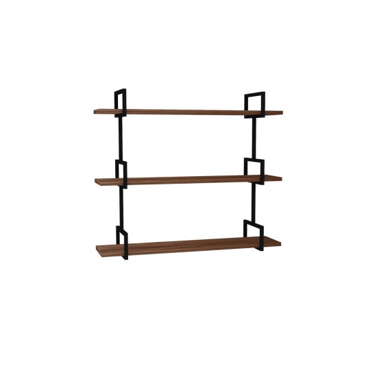 Wall Shelf Uras - Walnut Walnut Hanah Home Wall Shelf Uras - Walnut Walnut