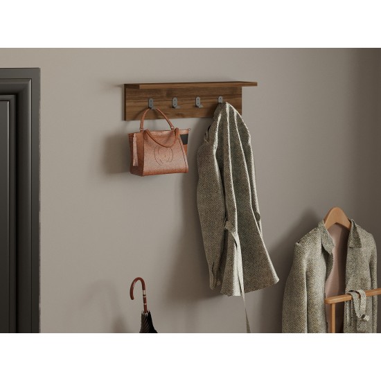 Wall Shelf Ayla - Walnut Walnut