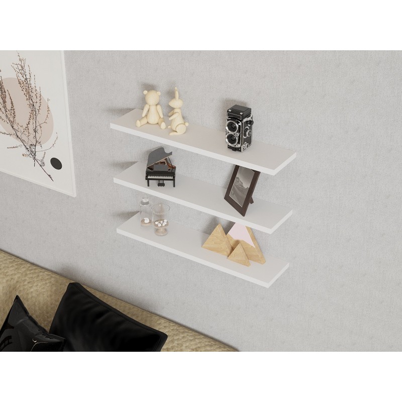 Hanah Home Wall Shelf Boss v2 - White White