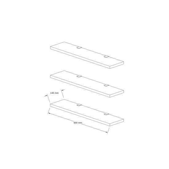 Wall Shelf Boss - Walnut Walnut
