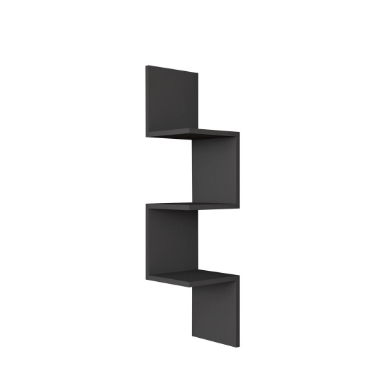 Wall Shelf Zikzak - Anthracite Anthracite Wall Shelf Zikzak - Anthracite Anthracite