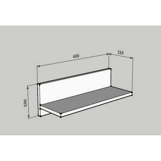 Wall Shelf Fane - Walnut Walnut Wall Shelf Fane - Walnut Walnut