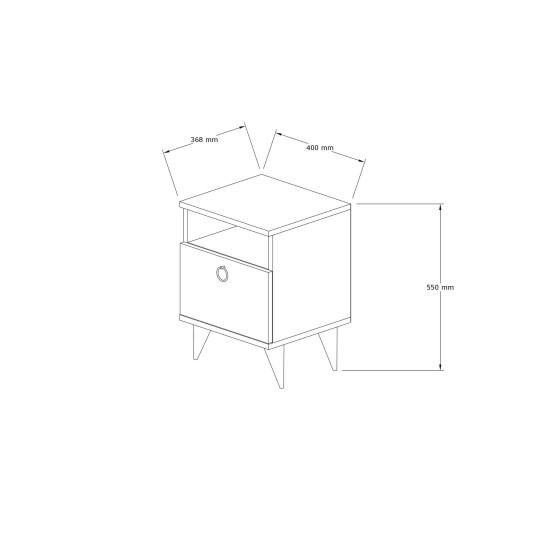 Nightstand Barlo - Sapphire Sapphire