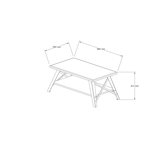 Coffee Table Konik - Walnut Walnut Coffee Table Konik - Walnut Walnut