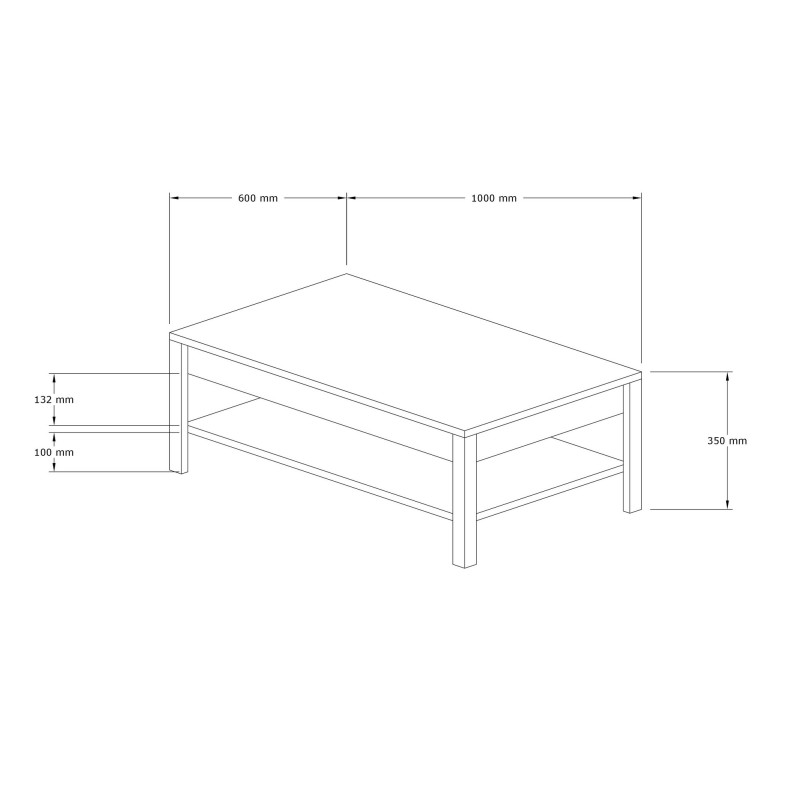 Coffee Table Moli Sapphire
White