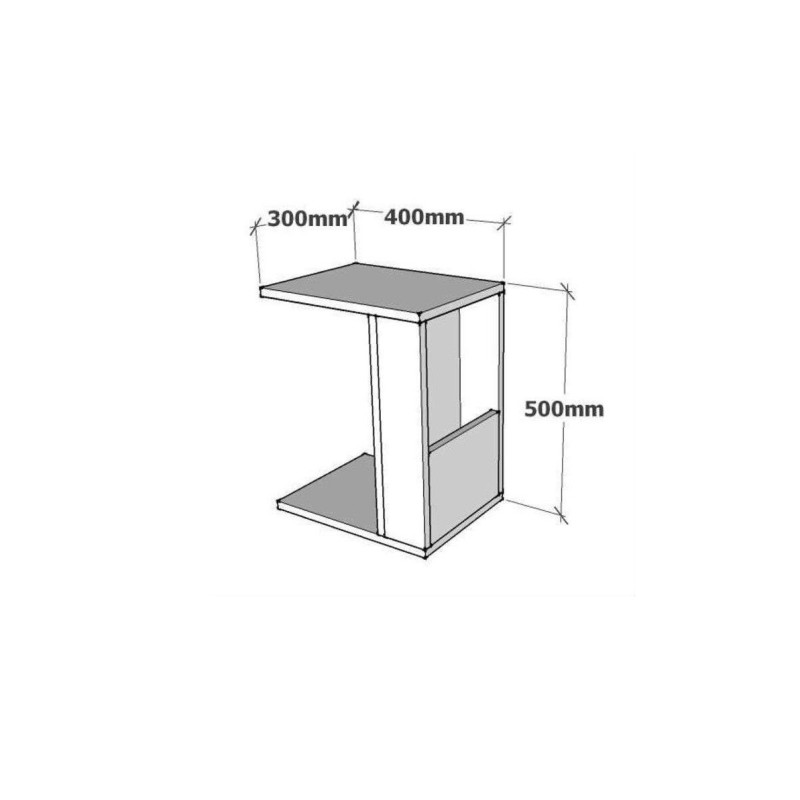 Side Table Star - White White