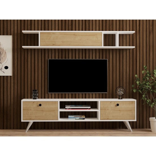 TV Unit Italo - White, Pine White
Pine TV Unit Italo - White, Pine White
Pine