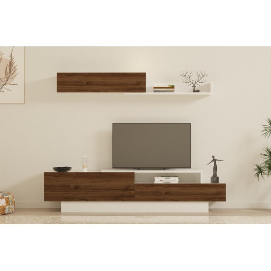 TV Unit Elda - White, Walnut White
Walnut TV Unit Elda - White, Walnut White
Walnut