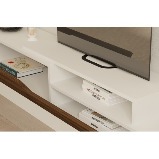 TV Unit Elda - White, Walnut White
Walnut TV Unit Elda - White, Walnut White
Walnut