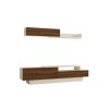 TV Unit Elda - White, Walnut White
Walnut