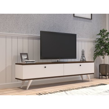 TV Stand Paris - White, Walnut White
walnut