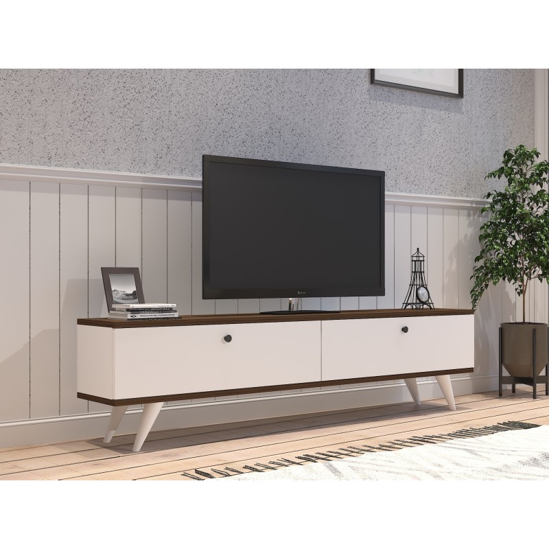 TV Stand Paris - White, Walnut White
walnut