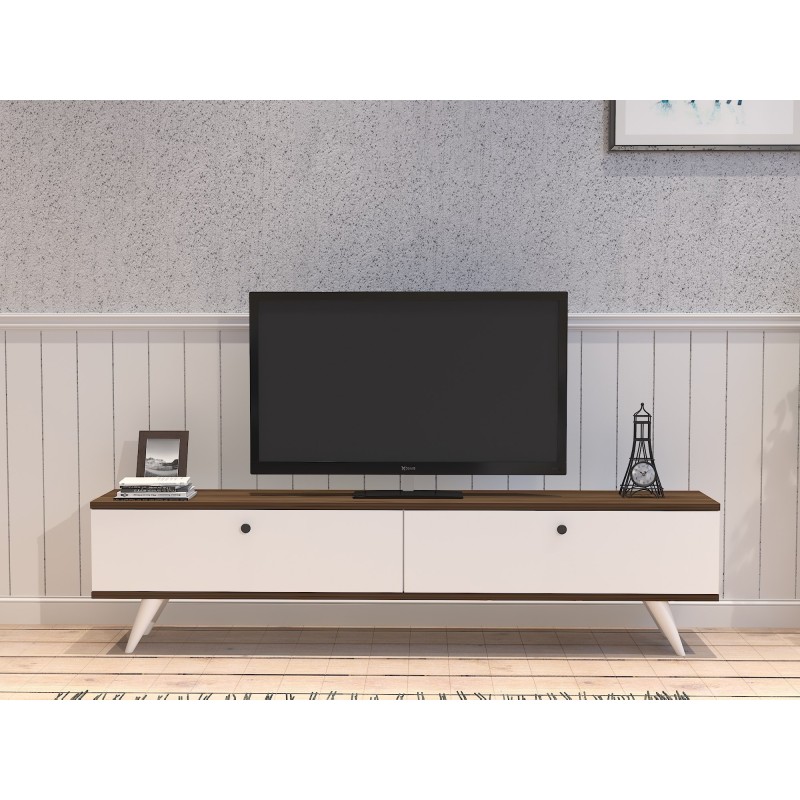 TV Stand Paris - White, Walnut White
walnut
