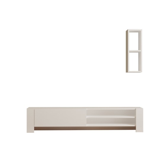 TV Unit Naz - White White TV Unit Naz - White White