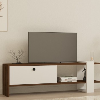 TV Stand Gaye - Walnut, White Walnut
White