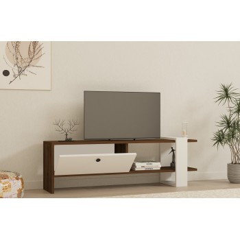 TV Stand Gaye - Walnut, White Walnut
White