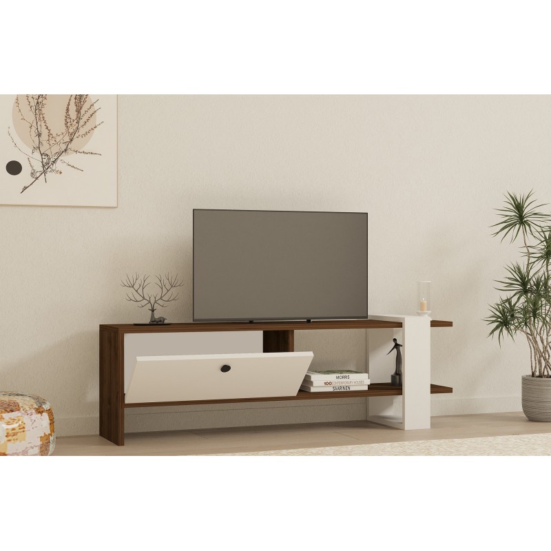 Hanah Home TV Stand Gaye - Walnut, White Walnut
White