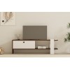 Hanah Home TV Stand Gaye - Walnut, White Walnut
White