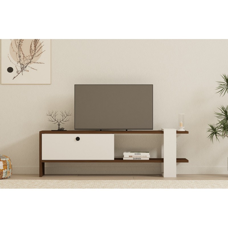 Hanah Home TV Stand Gaye - Walnut, White Walnut
White