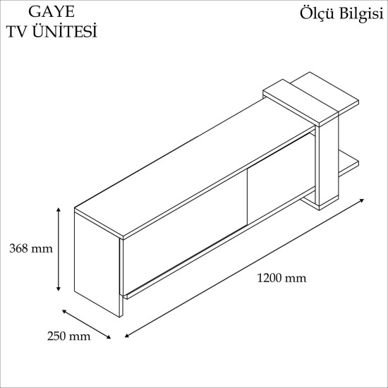 TV Stand Gaye - Walnut, White Walnut
White Hanah Home TV Stand Gaye - Walnut, White Walnut
White