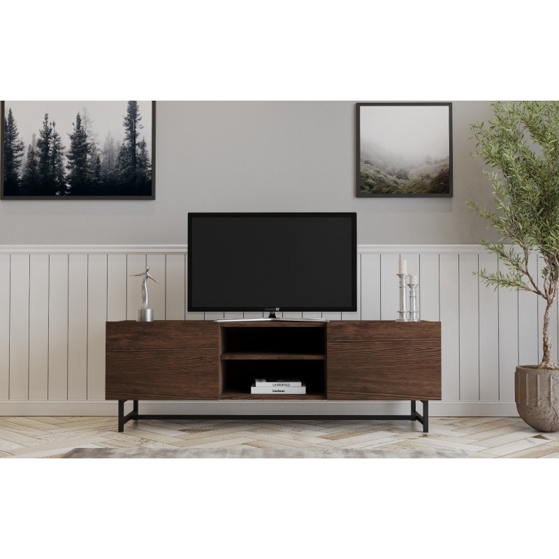 TV Stand Wood - Walnut Walnut
