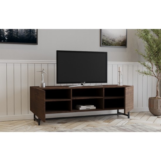 TV Stand Wood - Walnut Walnut TV Stand Wood - Walnut Walnut