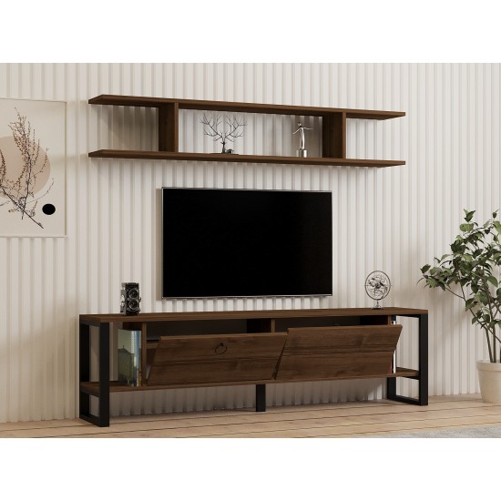 TV Unit Melis - Lydia Walnut TV Unit Melis - Lydia Walnut