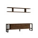 TV Unit Melis - Lydia Walnut TV Unit Melis - Lydia Walnut