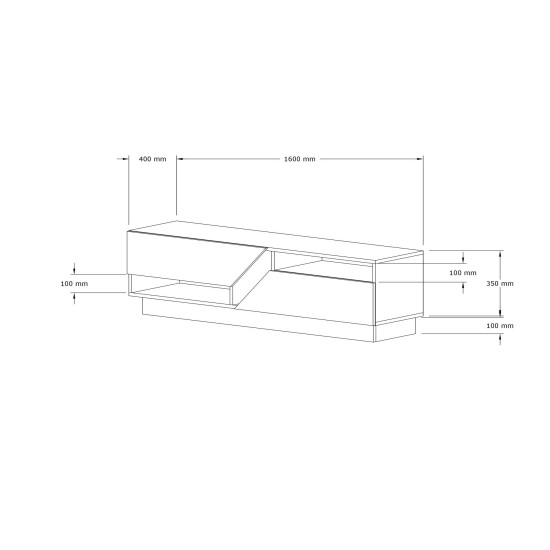 TV Stand Koza Walnut
White