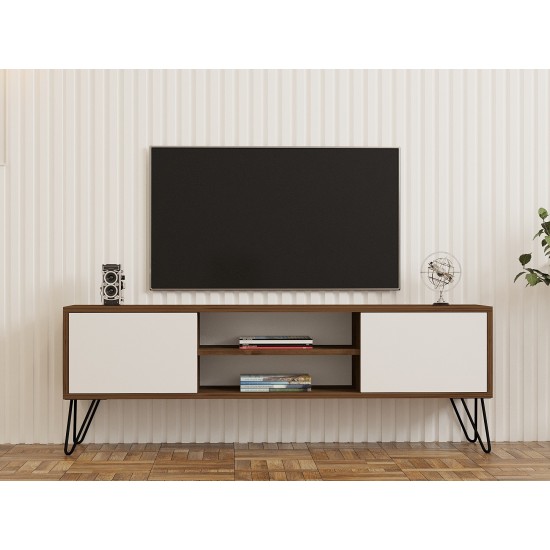 TV Stand Eva Walnut
White TV Stand Eva Walnut
White