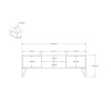 TV Stand Eva Walnut
White