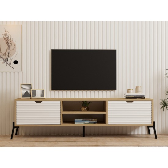 TV Stand Nost - Sapphire Oak, White Sapphire Oak
White TV Stand Nost - Sapphire Oak, White Sapphire Oak
White