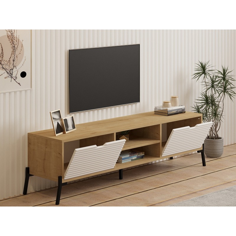 TV Stand Nost - Sapphire Oak, White Sapphire Oak
White