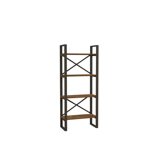 Βιβλιοθήκη - Alaro - Χρώμα Καρυδί - 150x32x150εκ