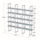 Βιβλιοθήκη Beylerbeyi 160x26x160εκ - Χρώμα Καρυδ΄ί Μαύρο Βιβλιοθήκη Beylerbeyi 160x26x160εκ - Χρώμα Καρυδ΄ί Μαύρο