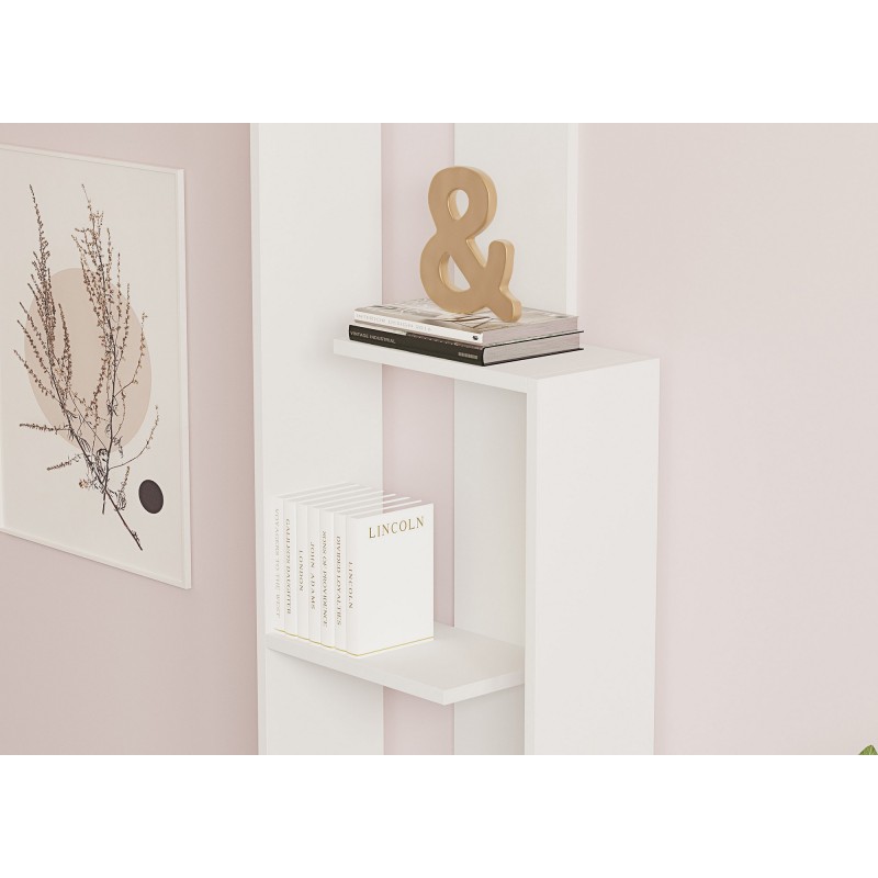 Βιβλιοθήκη - Wand - Χρώμα White - 50x20x160εκ