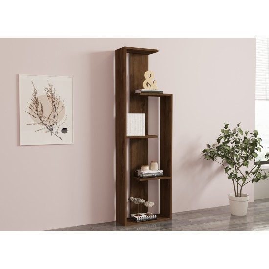 Βιβλιοθήκη - Wand - Χρώμα Καρυδί - 50x20x160εκ Βιβλιοθήκη - Wand - Χρώμα Καρυδί - 50x20x160εκ