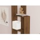 Βιβλιοθήκη - Wand - Χρώμα Καρυδί - 50x20x160εκ Βιβλιοθήκη - Wand - Χρώμα Καρυδί - 50x20x160εκ
