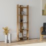 Βιβλιοθήκη - Virba - Χρώμα Καρυδί - 53x23x149εκ