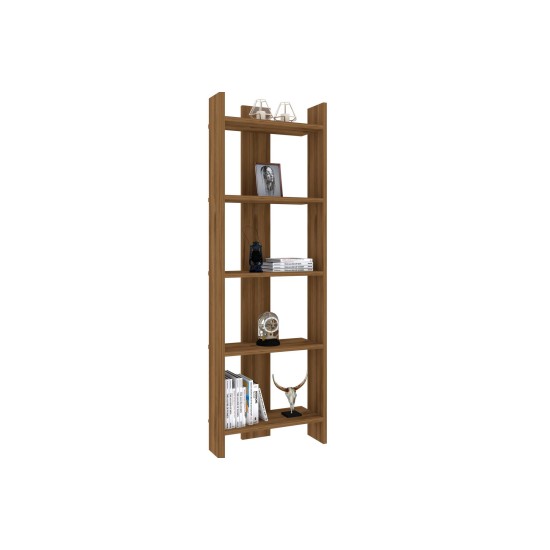 Βιβλιοθήκη - Virba - Χρώμα Καρυδί - 53x23x149εκ Βιβλιοθήκη - Virba - Χρώμα Καρυδί - 53x23x149εκ