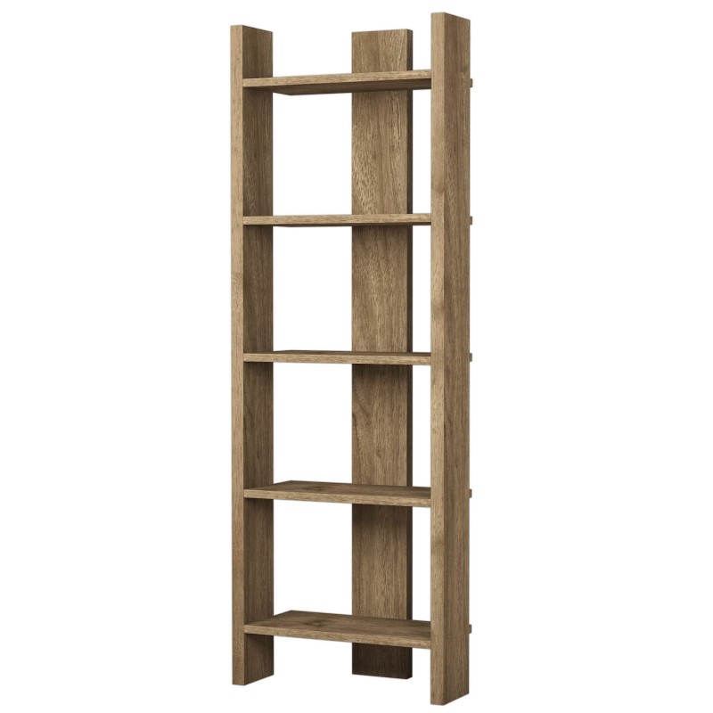 Βιβλιοθήκη - Virba - Χρώμα Καρυδί - 53x23x149εκ